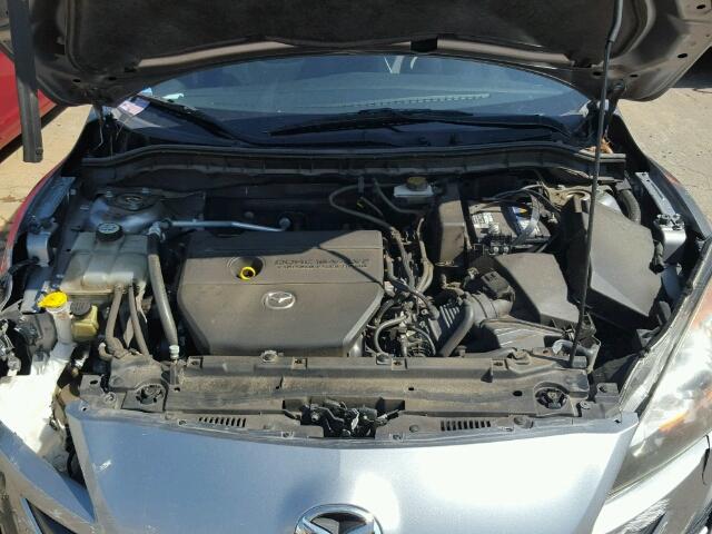 JM1BL1U54B1369484 - 2011 MAZDA 3 SILVER photo 7