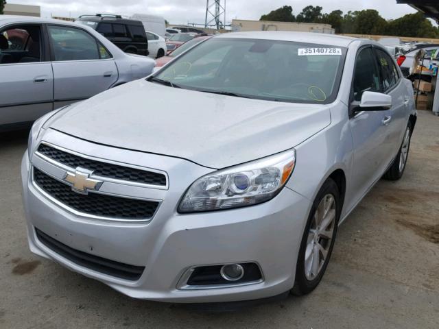 1G11G5SX4DF224049 - 2013 CHEVROLET MALIBU 3LT SILVER photo 2