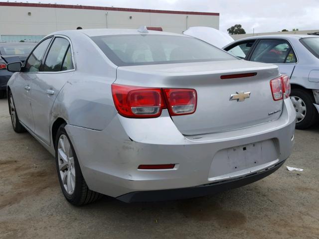 1G11G5SX4DF224049 - 2013 CHEVROLET MALIBU 3LT ვერცხლისფერი ფოტო 3