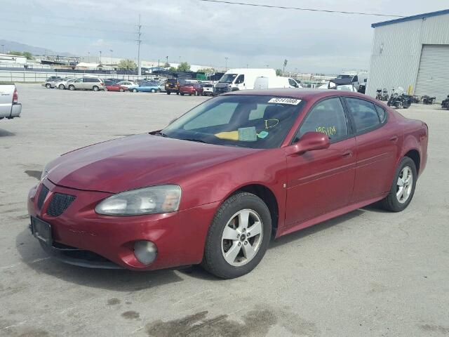 2G2WP552761155174 - 2006 PONTIAC GRAND PRIX RED photo 2