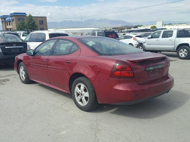 2G2WP552761155174 - 2006 PONTIAC GRAND PRIX RED photo 3