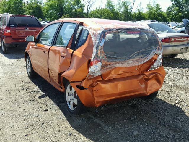 KL1TD666X8B112599 - 2008 CHEVROLET AVEO BASE Narıncı foto 3