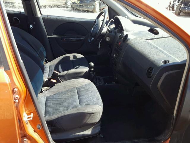KL1TD666X8B112599 - 2008 CHEVROLET AVEO BASE Narıncı foto 5