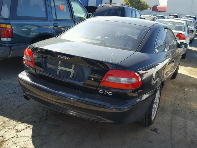 YV1NK53D22J031463 - 2002 VOLVO C70 BLACK photo 4