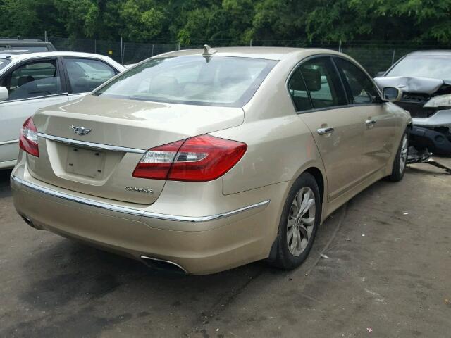 KMHGC4DD9CU184194 - 2012 HYUNDAI GENESIS 3. GOLD photo 4