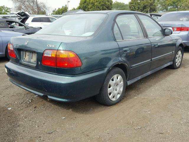 2HGEJ6615YH570963 - 2000 HONDA CIVIC BASE GREEN photo 4