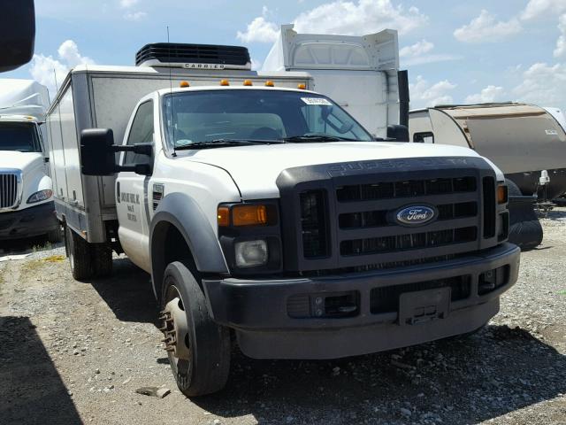 1FDAF56R49EA00245 - 2009 FORD F550 SUPER WHITE photo 1