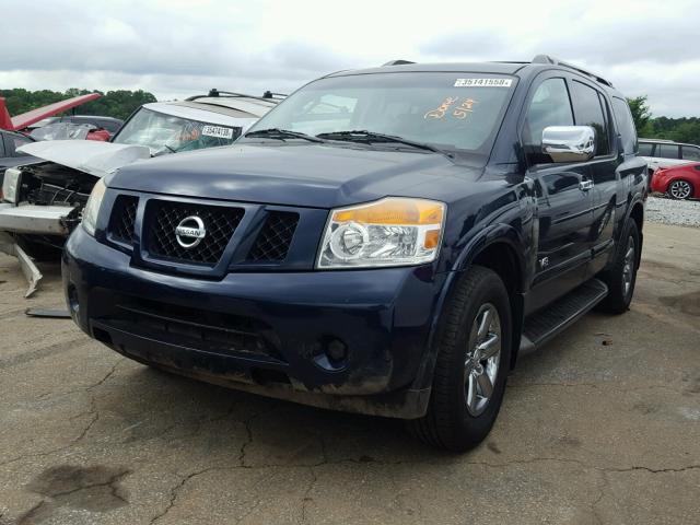 5N1BA08D08N606714 - 2008 NISSAN ARMADA SE BLUE photo 2