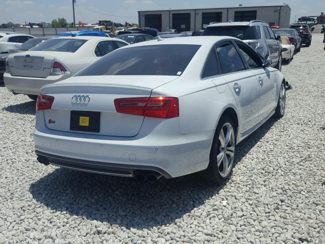 WAUF2AFC5DN142572 - 2013 AUDI S6 WHITE photo 4