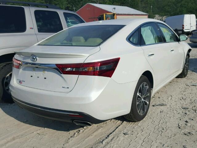 4T1BK1EB8HU257717 - 2017 TOYOTA AVALON XLE WHITE photo 4