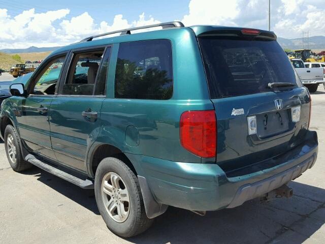 2HKYF18563H548714 - 2003 HONDA PILOT GREEN photo 3