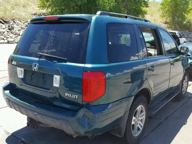 2HKYF18563H548714 - 2003 HONDA PILOT GREEN photo 4