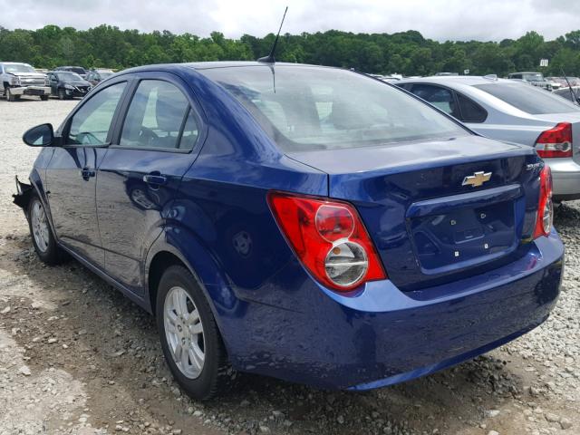1G1JA5SHXC4228501 - 2012 CHEVROLET SONIC LS 蓝色 照片 3