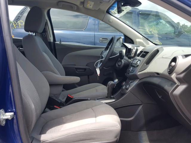 1G1JA5SHXC4228501 - 2012 CHEVROLET SONIC LS 蓝色 照片 5