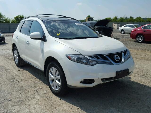 JN8AZ1MW0BW166585 - 2011 NISSAN MURANO S WHITE photo 1