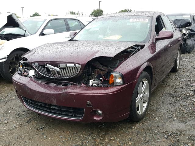 1LNFM87AX6Y614474 - 2006 LINCOLN LS BURGUNDY photo 2