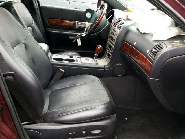 1LNFM87AX6Y614474 - 2006 LINCOLN LS BURGUNDY photo 5