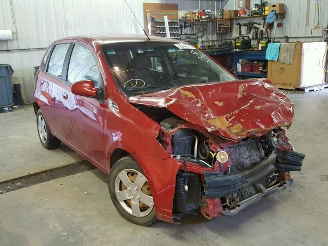 KL1TD6DE2BB132301 - 2011 CHEVROLET AVEO LS RED photo 1