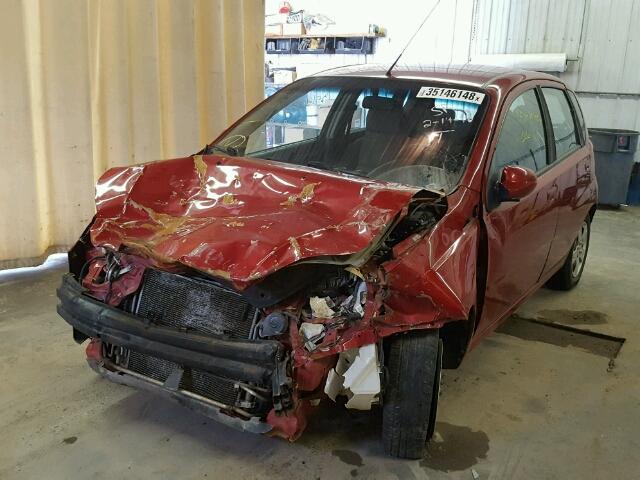 KL1TD6DE2BB132301 - 2011 CHEVROLET AVEO LS RED photo 2