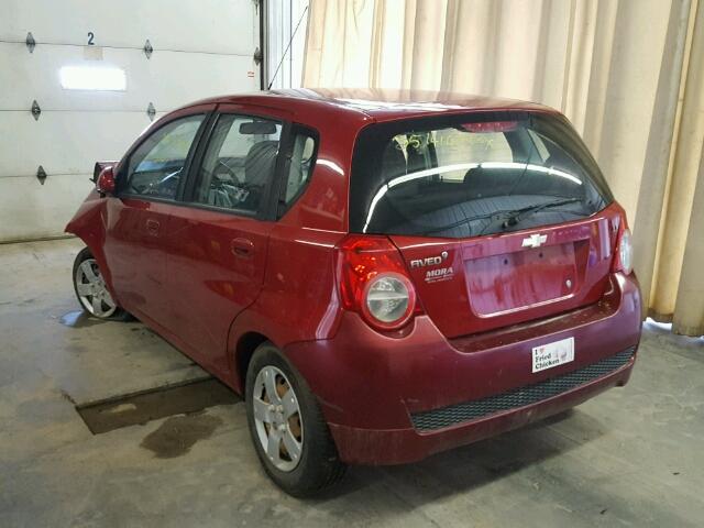 KL1TD6DE2BB132301 - 2011 CHEVROLET AVEO LS RED photo 3