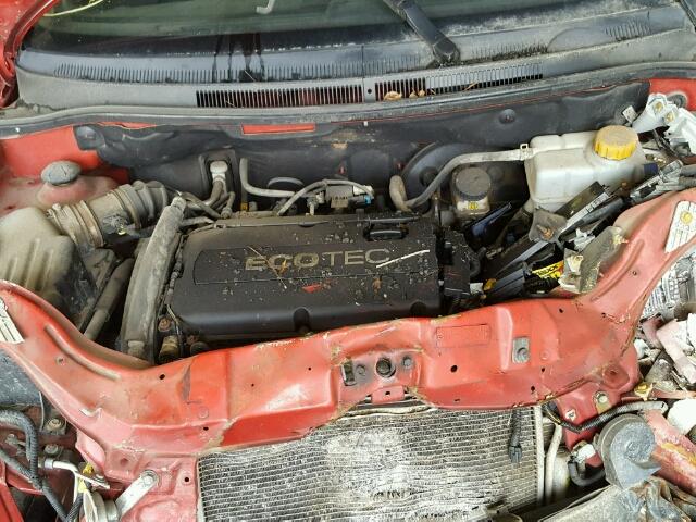 KL1TD6DE2BB132301 - 2011 CHEVROLET AVEO LS RED photo 7