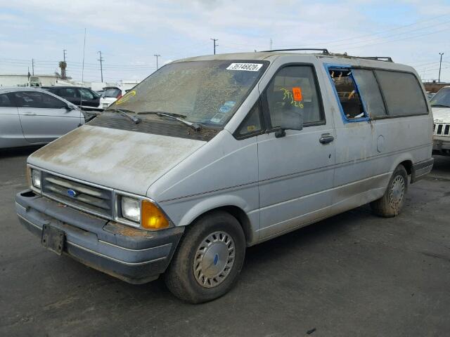 1FMDA31U9KZB57974 - 1989 FORD AEROSTAR SILVER photo 2