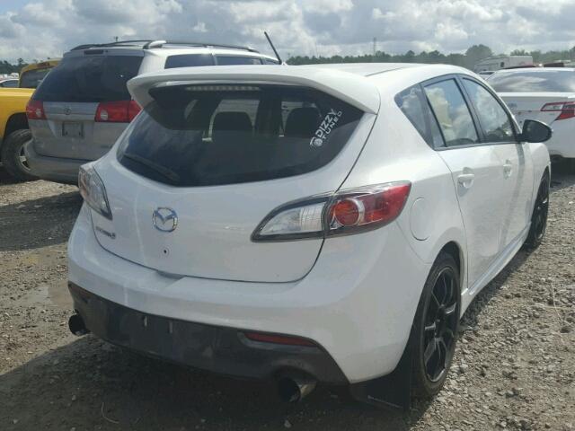 JM1BL1L34D1838401 - 2013 MAZDA SPEED 3 WHITE photo 4