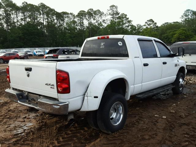 3D7MX49AX7G776440 - 2007 DODGE RAM 3500 WHITE photo 4