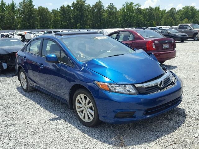 19XFB2F81CE020864 - 2012 HONDA CIVIC EX BLUE photo 1