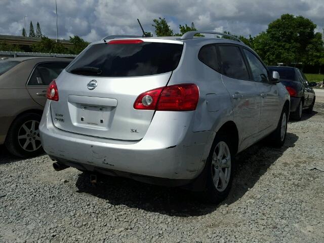 JN8AS58T68W001936 - 2008 NISSAN ROGUE S SILVER photo 4