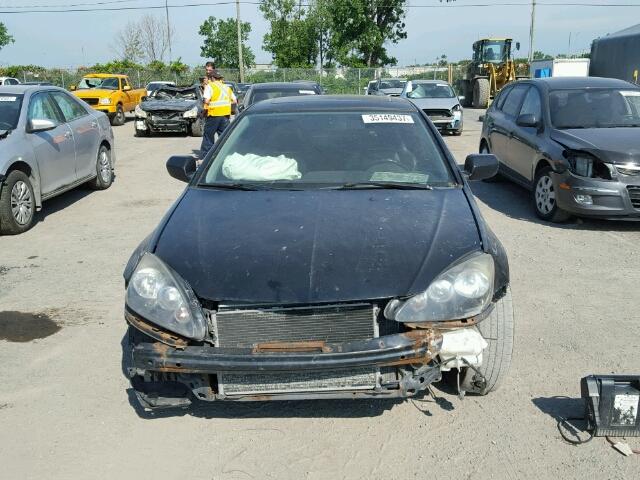 JH4DC53846S801050 - 2006 ACURA RSX BLACK photo 9