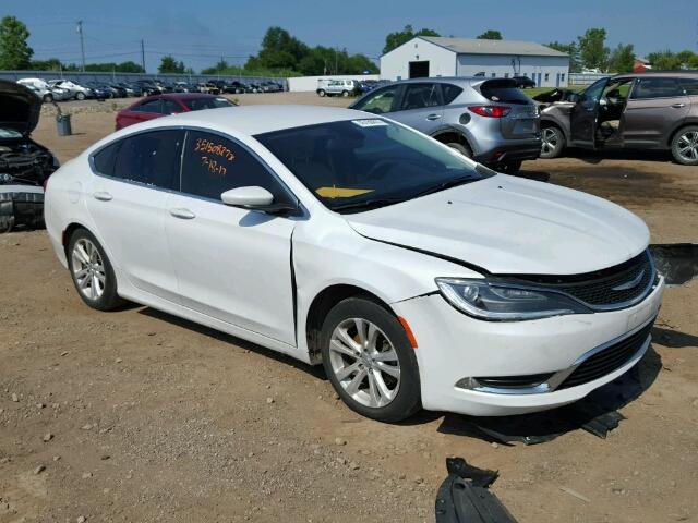 1C3CCCABXFN605441 - 2015 CHRYSLER 200 LIMITE WHITE photo 1