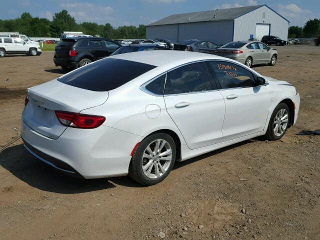 1C3CCCABXFN605441 - 2015 CHRYSLER 200 LIMITE WHITE photo 4