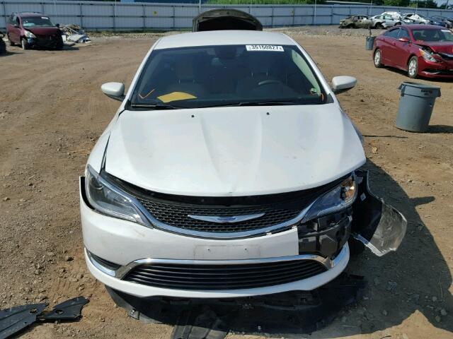 1C3CCCABXFN605441 - 2015 CHRYSLER 200 LIMITE WHITE photo 9