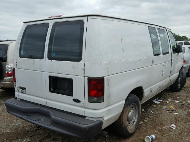 1FTRE14W45HA34108 - 2005 FORD ECONOLINE WHITE photo 4