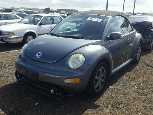 3VWCD31Y05M302851 - 2005 VOLKSWAGEN NEW BEETLE ნაცრისფერი ფოტო 2