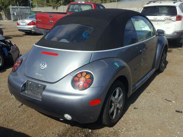 3VWCD31Y05M302851 - 2005 VOLKSWAGEN NEW BEETLE ნაცრისფერი ფოტო 4