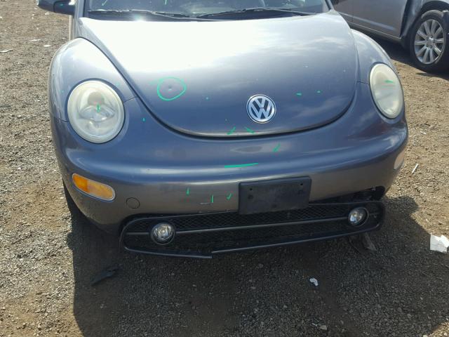 3VWCD31Y05M302851 - 2005 VOLKSWAGEN NEW BEETLE ნაცრისფერი ფოტო 9