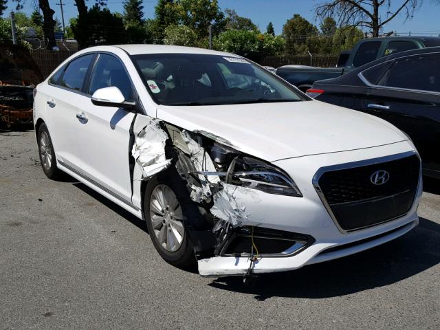 KMHE24L12GA008905 - 2016 HYUNDAI SONATA HYB WHITE photo 1