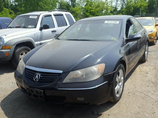 JH4KB16526C012152 - 2006 ACURA RL BLACK photo 2