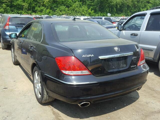 JH4KB16526C012152 - 2006 ACURA RL BLACK photo 3