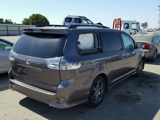 5TDXK3DC2FS591825 - 2015 TOYOTA SIENNA SPO GRAY photo 4