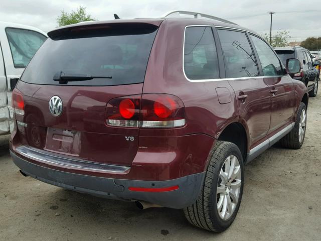 WVGBF7A96AD001947 - 2010 VOLKSWAGEN TOUAREG V6 BURGUNDY photo 4