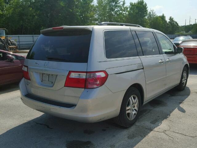 5FNRL386X6B403681 - 2006 HONDA ODYSSEY EX SILVER photo 4