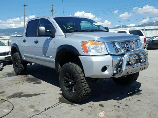 1N6AA07C19N311399 - 2009 NISSAN TITAN XE SILVER photo 1