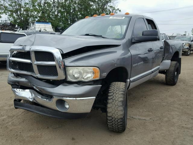 3D7KS28D95G772558 - 2005 DODGE RAM 2500 S GRAY photo 2