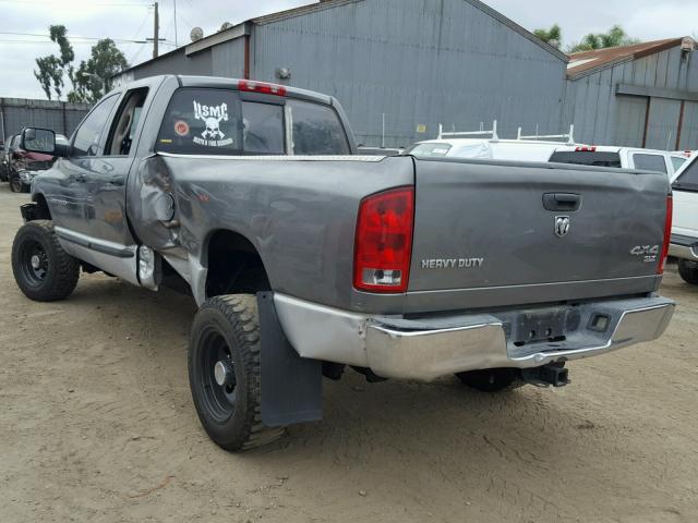 3D7KS28D95G772558 - 2005 DODGE RAM 2500 S GRAY photo 3