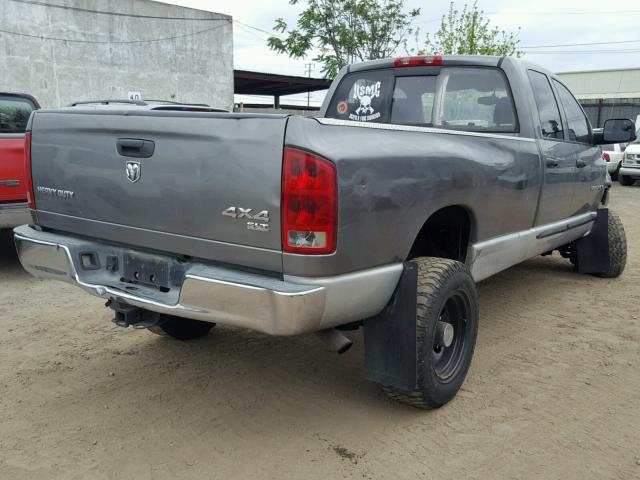 3D7KS28D95G772558 - 2005 DODGE RAM 2500 S GRAY photo 4