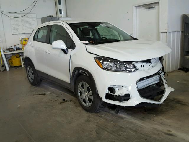 KL7CJKSBXJB581126 - 2018 CHEVROLET TRAX LS WHITE photo 1