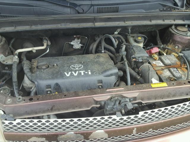 JTLKT324464121394 - 2006 TOYOTA SCION BROWN photo 7